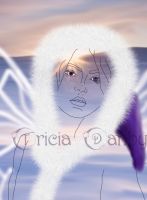 Winter Fairy with Violet Eyes